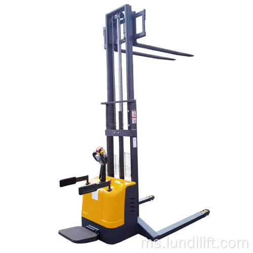 2ton stacker pallet straddle elektrik penuh untuk gudang